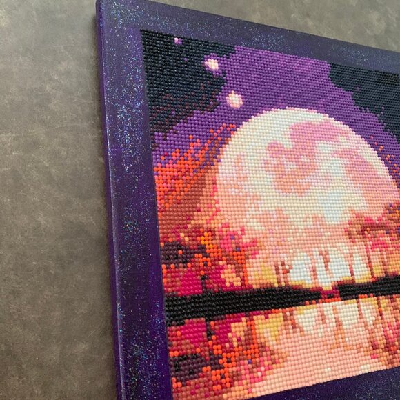 NEW Completed Diamond Art 'Full Moon' - Picture 4 of 9